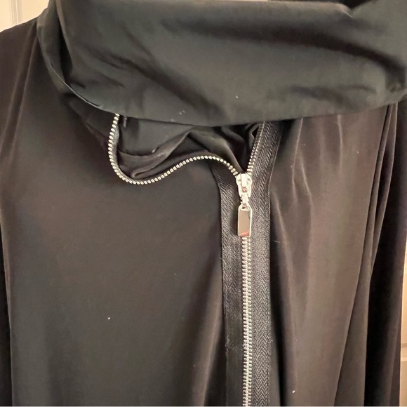SCAPA Lauren Perre Zip Black Oversized Cowl Neck Dress L - Picture 7 of 7